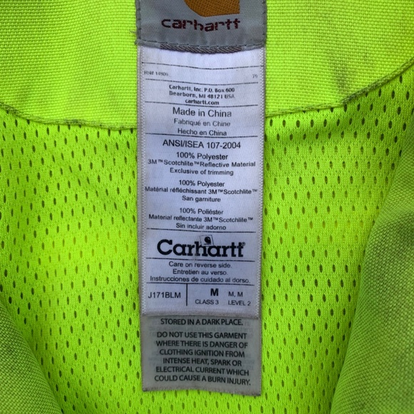 Carhartt high visibility water repellent jacket - Picture 3 of 5